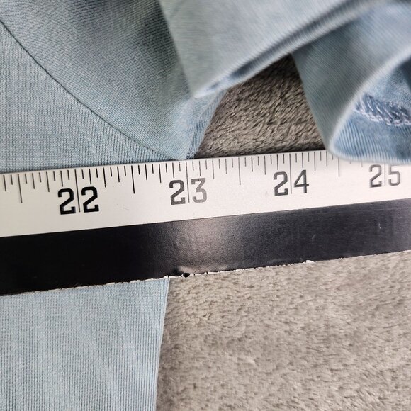 Mens Swannies Golf Polo Shirt Light Blue Short Sleeve Size L - Picture 9 of 11